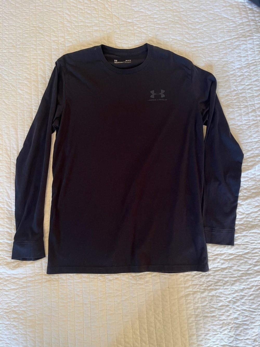Under Armour Black Long Sleeve Tech Tee - Men's Athletic Top - Picture 4 of 5